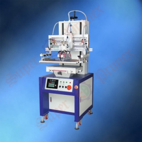 Pneumatic flat screen printer withvacuum table