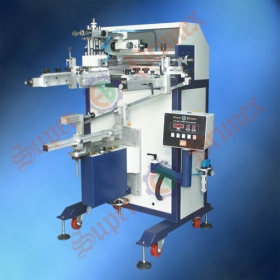 Pneumatic cylindrical/conical screen printer